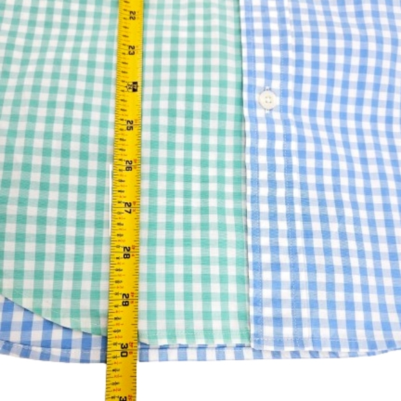 Vineyard Vines Carleton Gingham Party Stretch Classic Fit Tucker Shirt - Picture 8 of 9